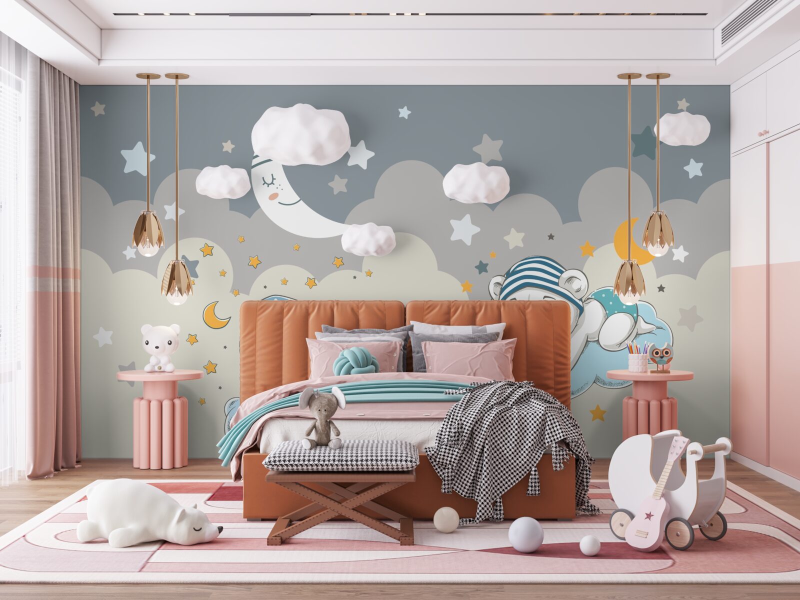 Fototapeta maly chodi spat