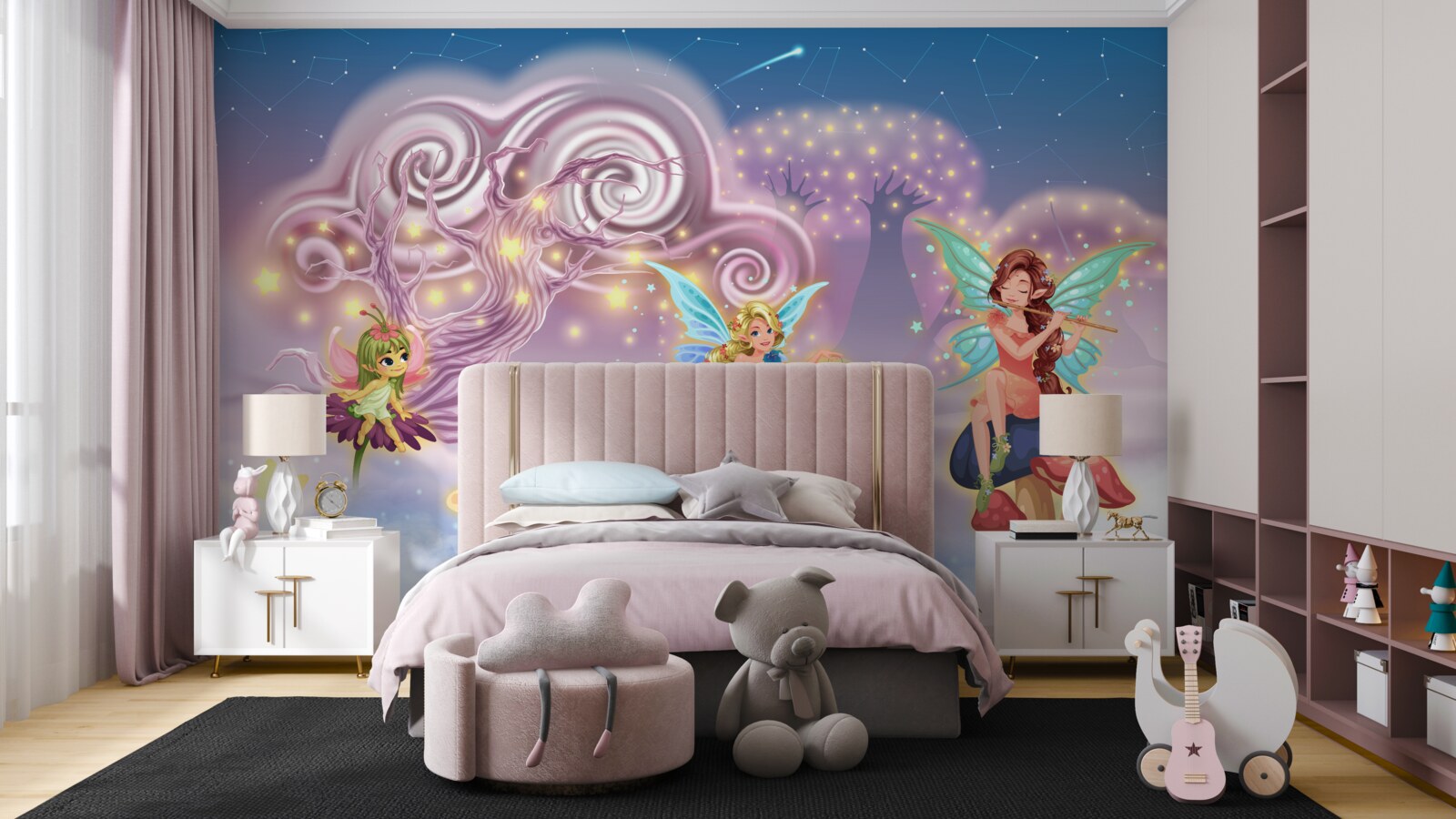 Fototapeta víly rozprávajú deťom rozprávky prostredníctvom pesničiek