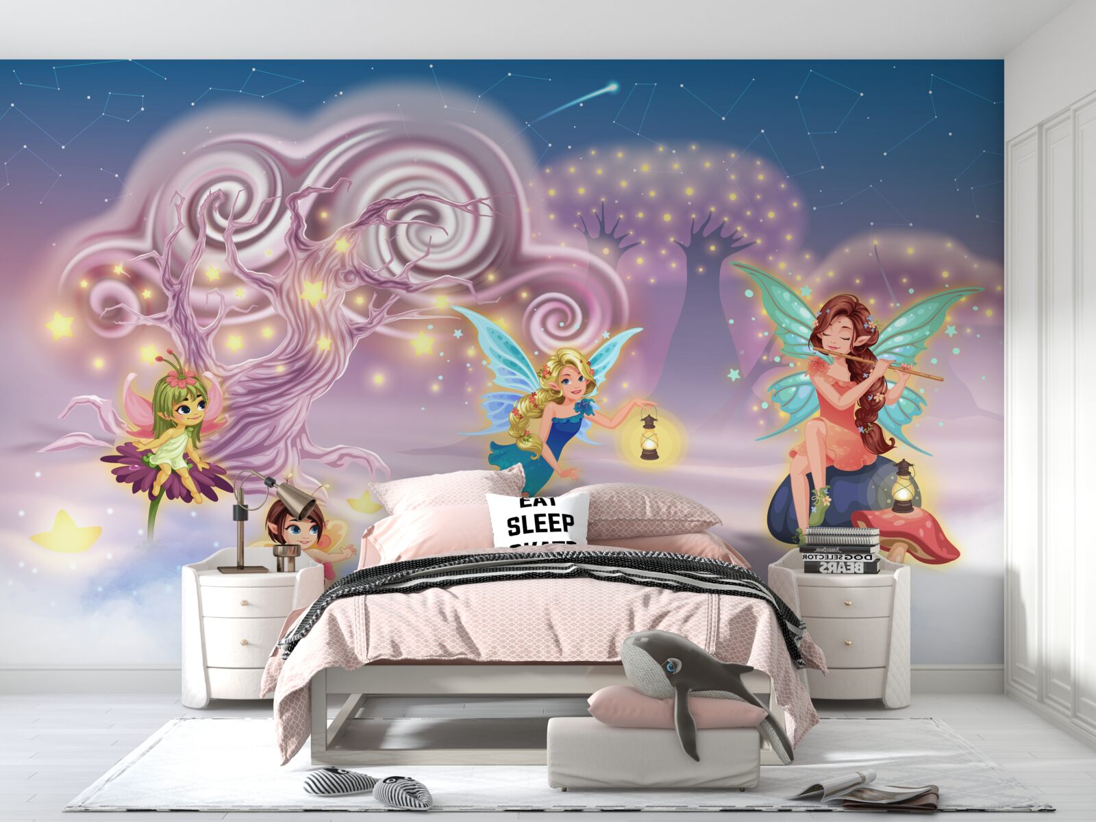 Fototapeta víly rozprávajú deťom rozprávky prostredníctvom pesničiek