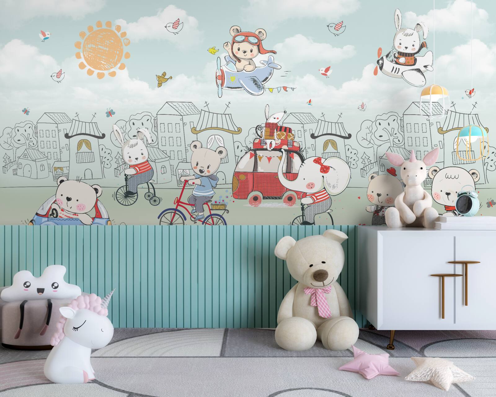 Fototapeta medvede chodia na prechádzky