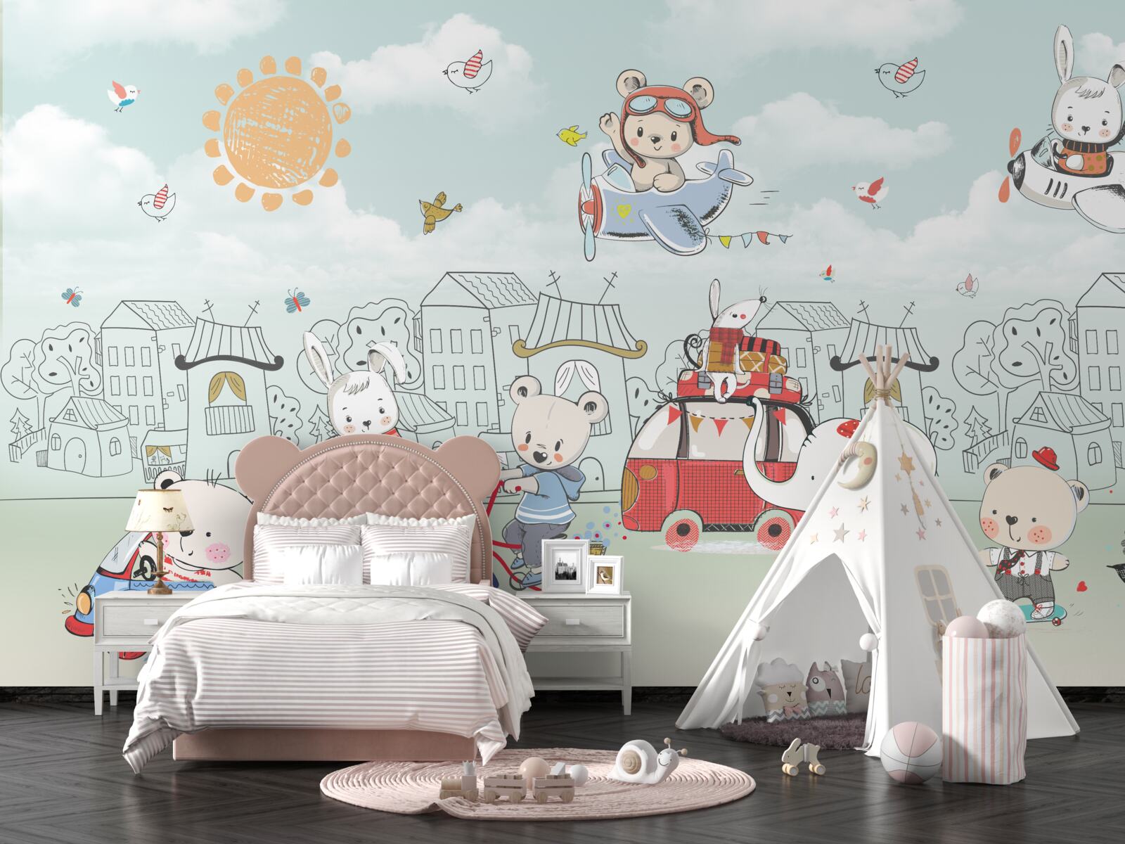 Fototapeta medvede chodia na prechádzky