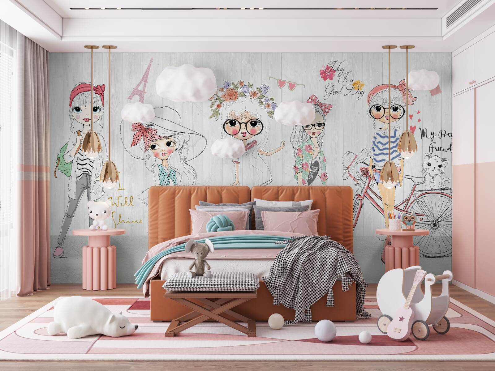 Fototapeta elegantné a módne dievčatá