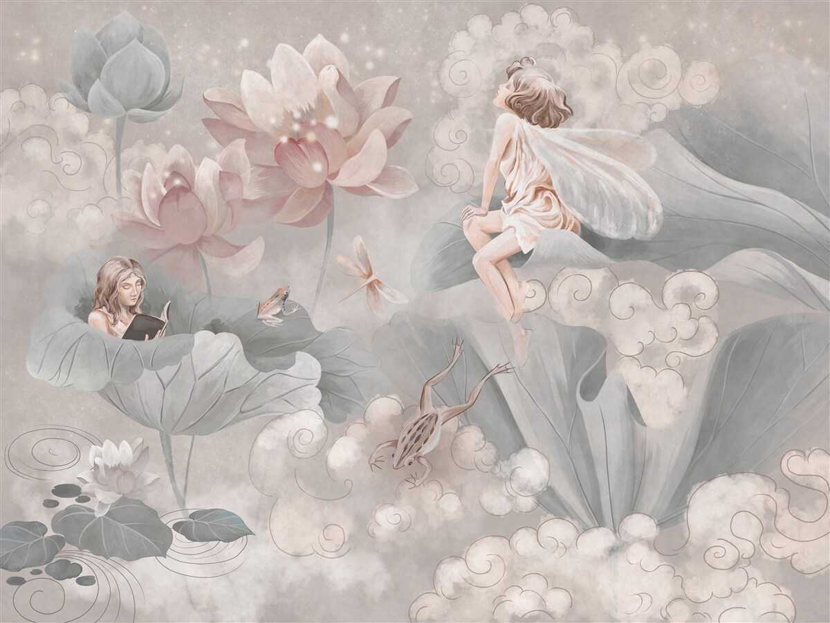 Fototapeta kvetné puky, v ktorých sa ukrývajú víly