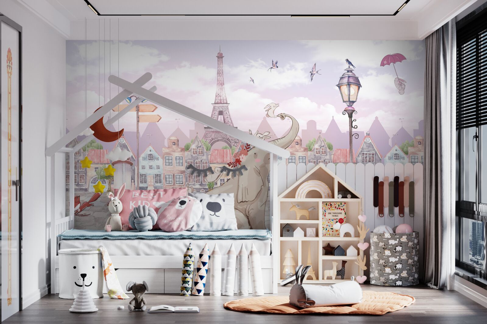 Fototapeta prišiel do mesta slon