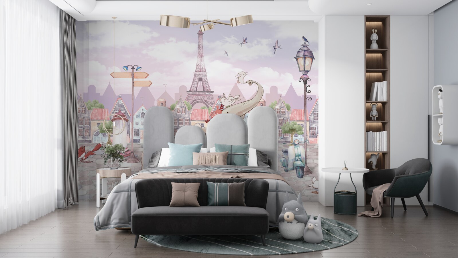 Fototapeta prišiel do mesta slon