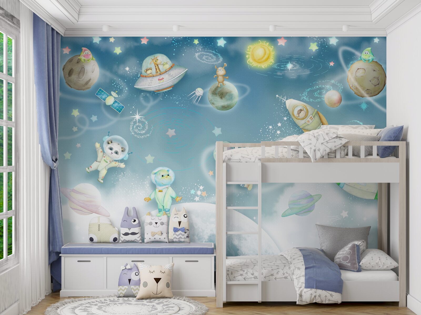 Fototapeta zvieratá skúmajú vesmír