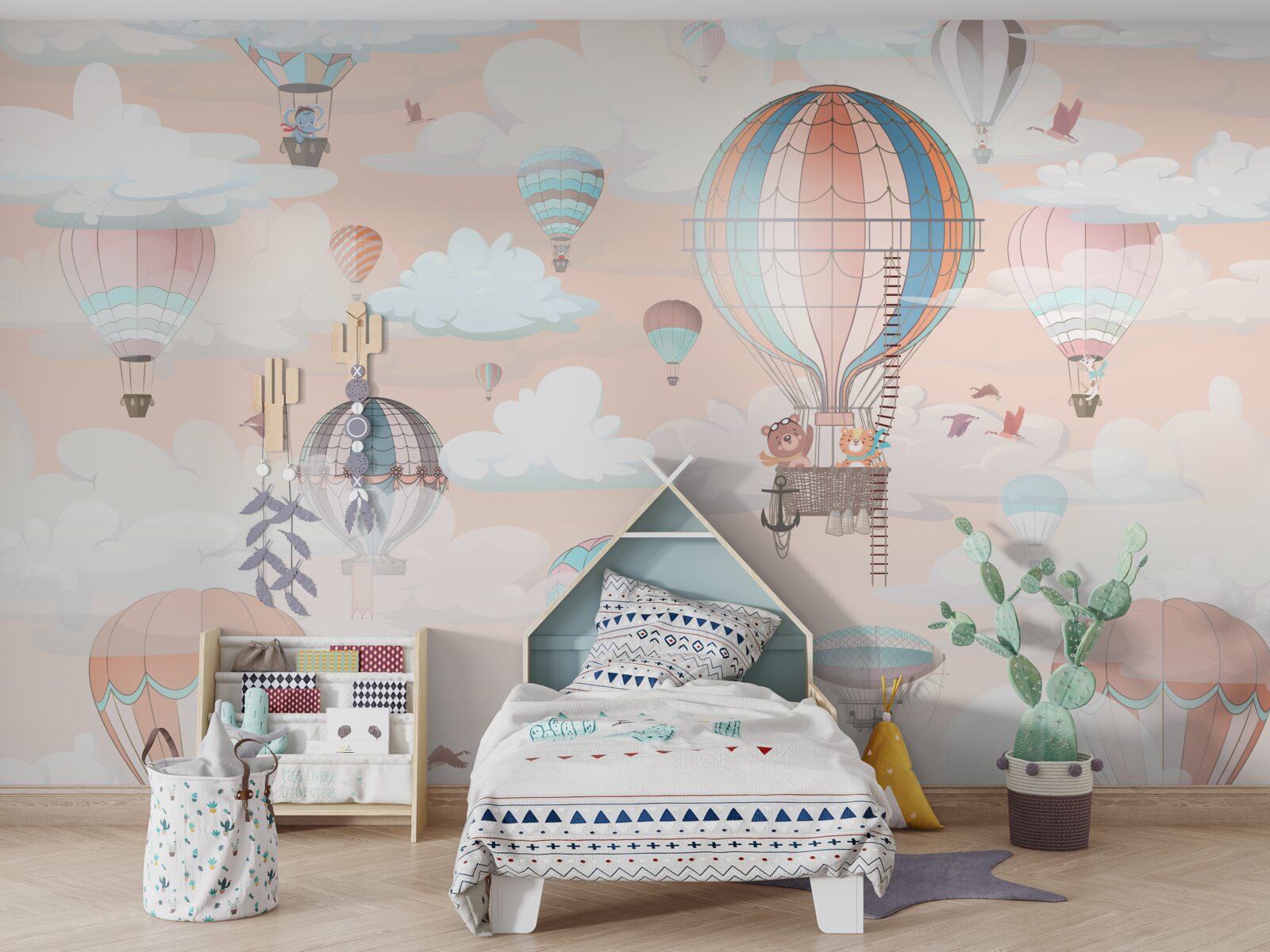 Fototapeta cestovanie v teplovzdušných balónoch