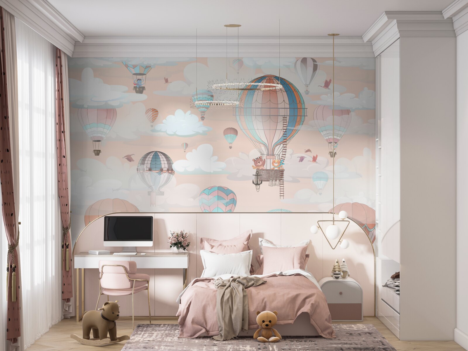 Fototapeta cestovanie v teplovzdušných balónoch