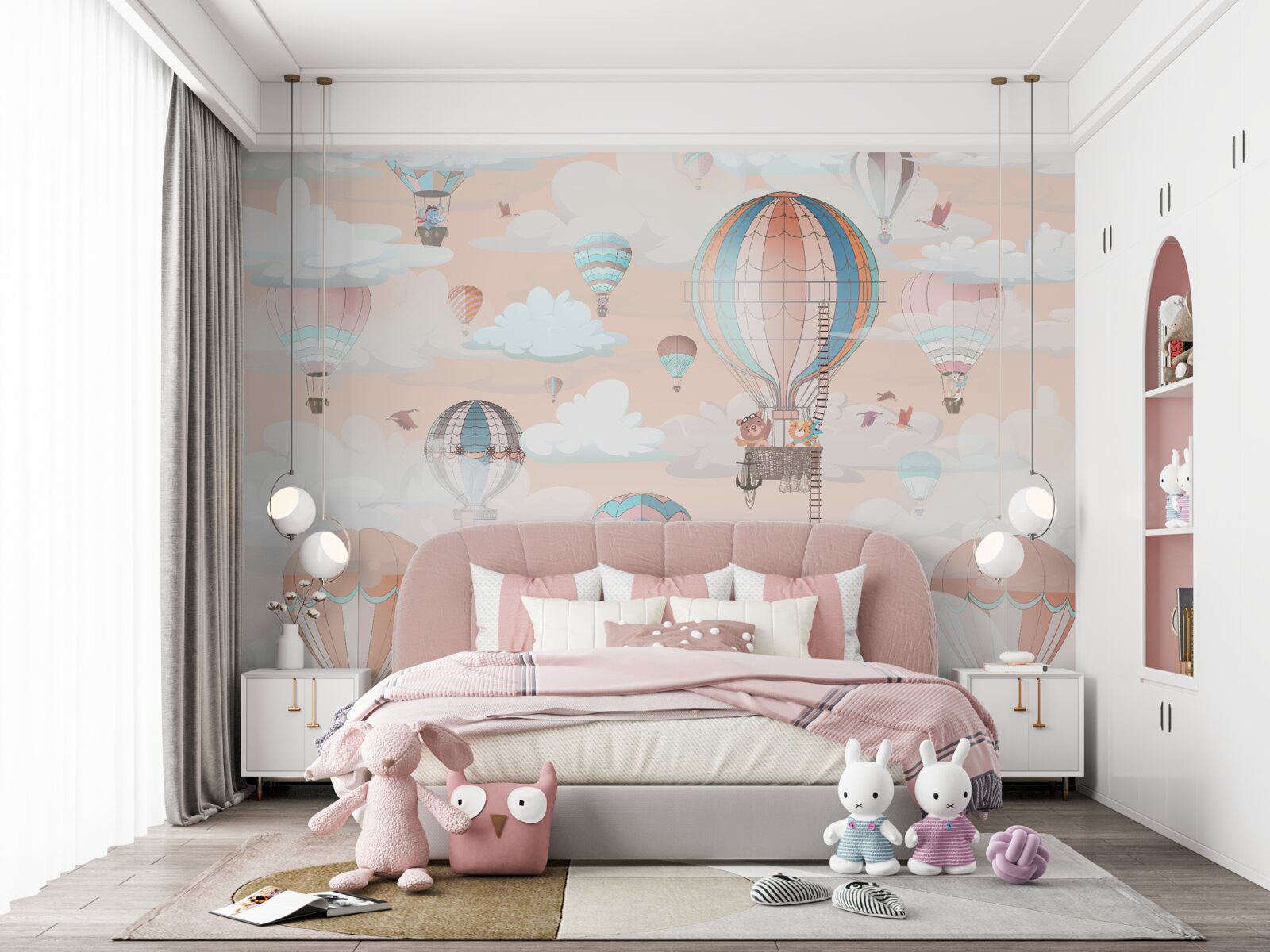 Fototapeta cestovanie v teplovzdušných balónoch