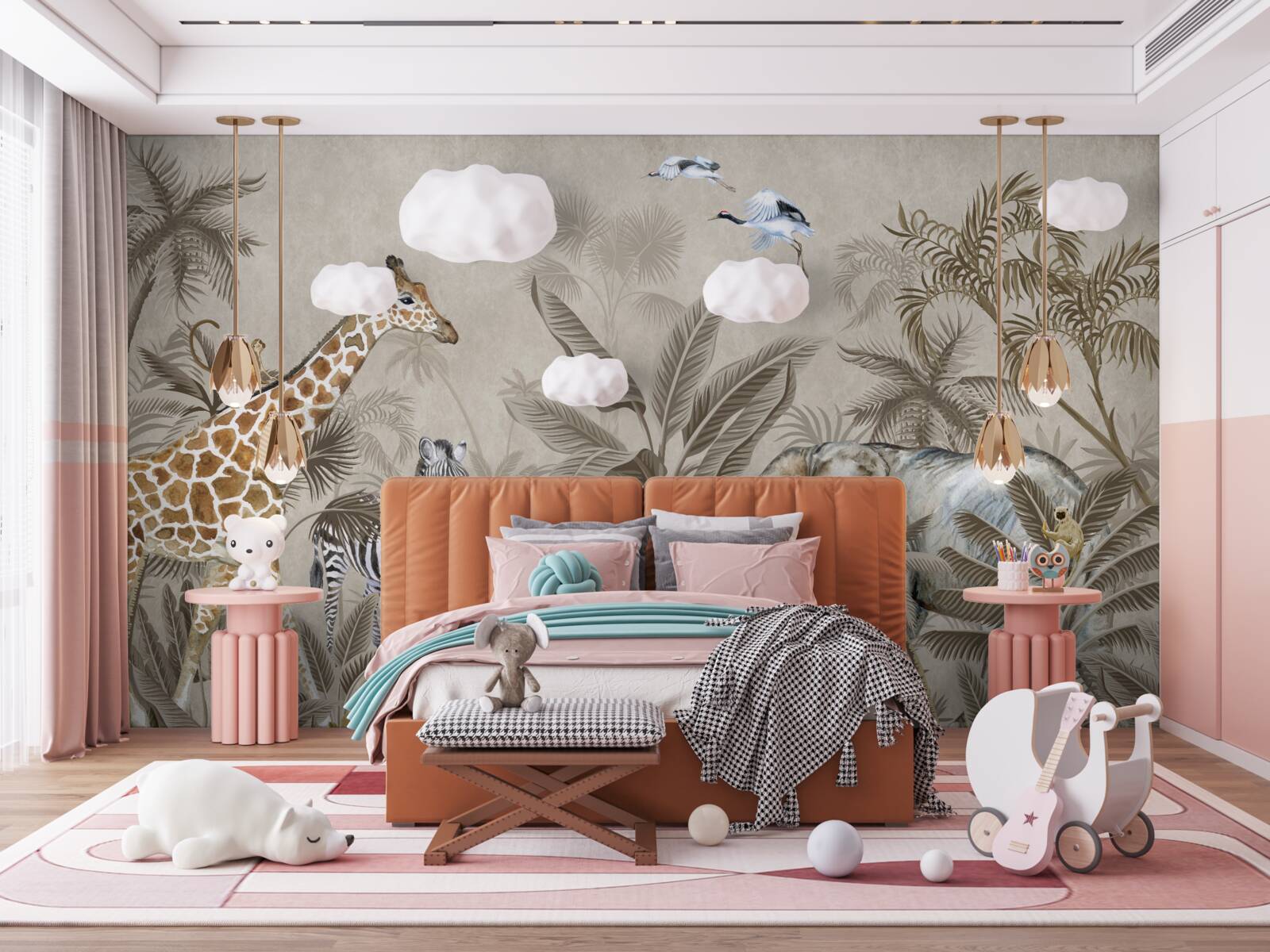 Fototapeta zvieratá ako dážď