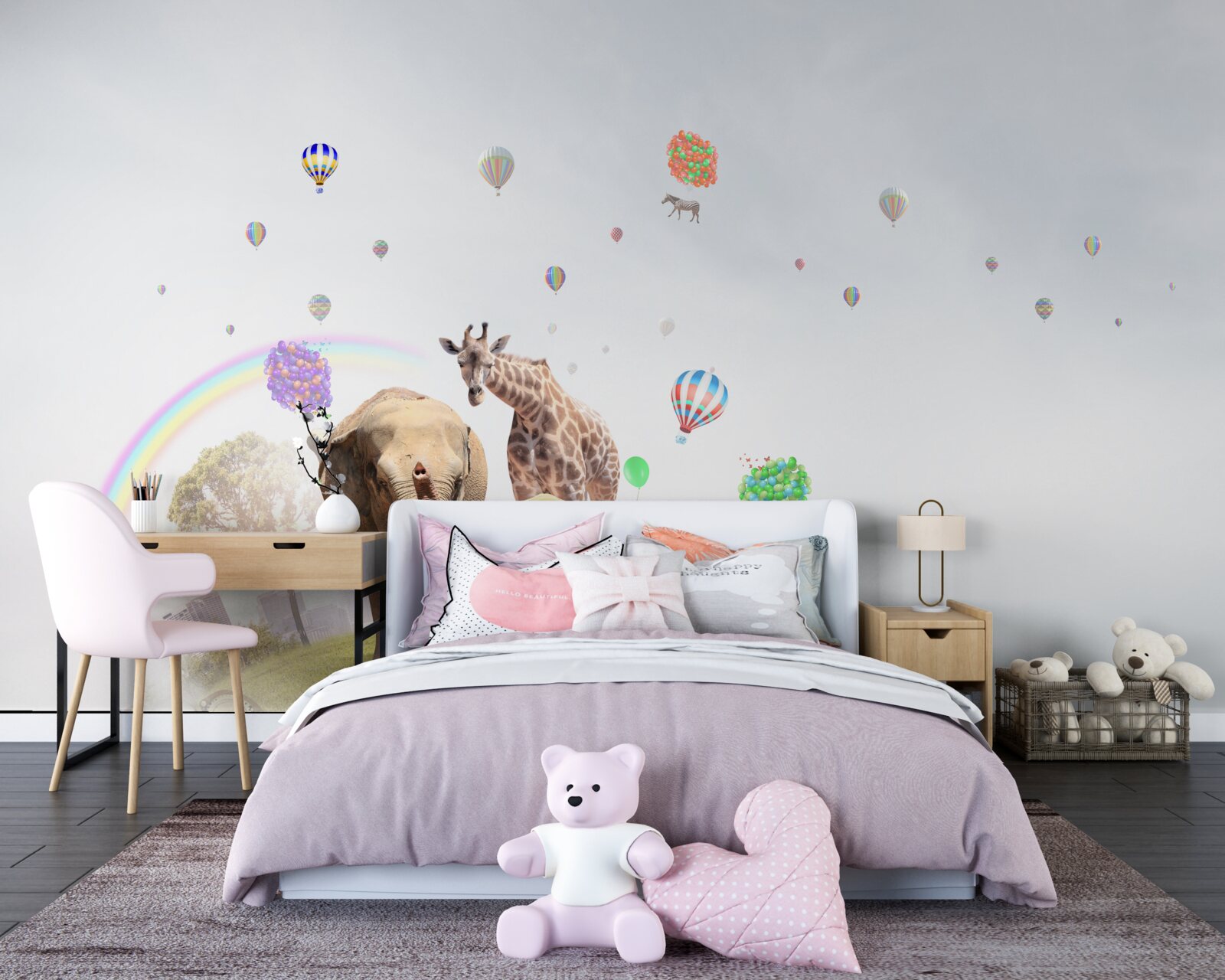 Fototapeta dúha a ľudia z Afriky