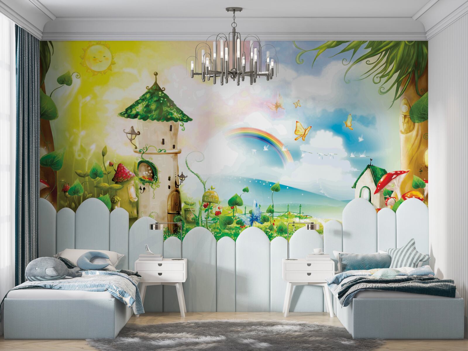 Fototapeta veža týčiaci sa v lese