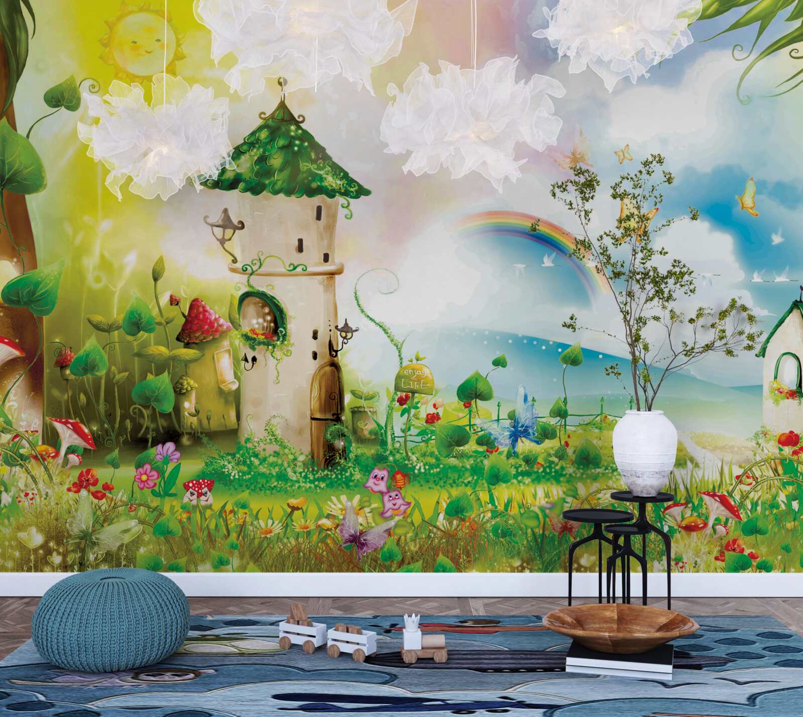 Fototapeta veža týčiaci sa v lese