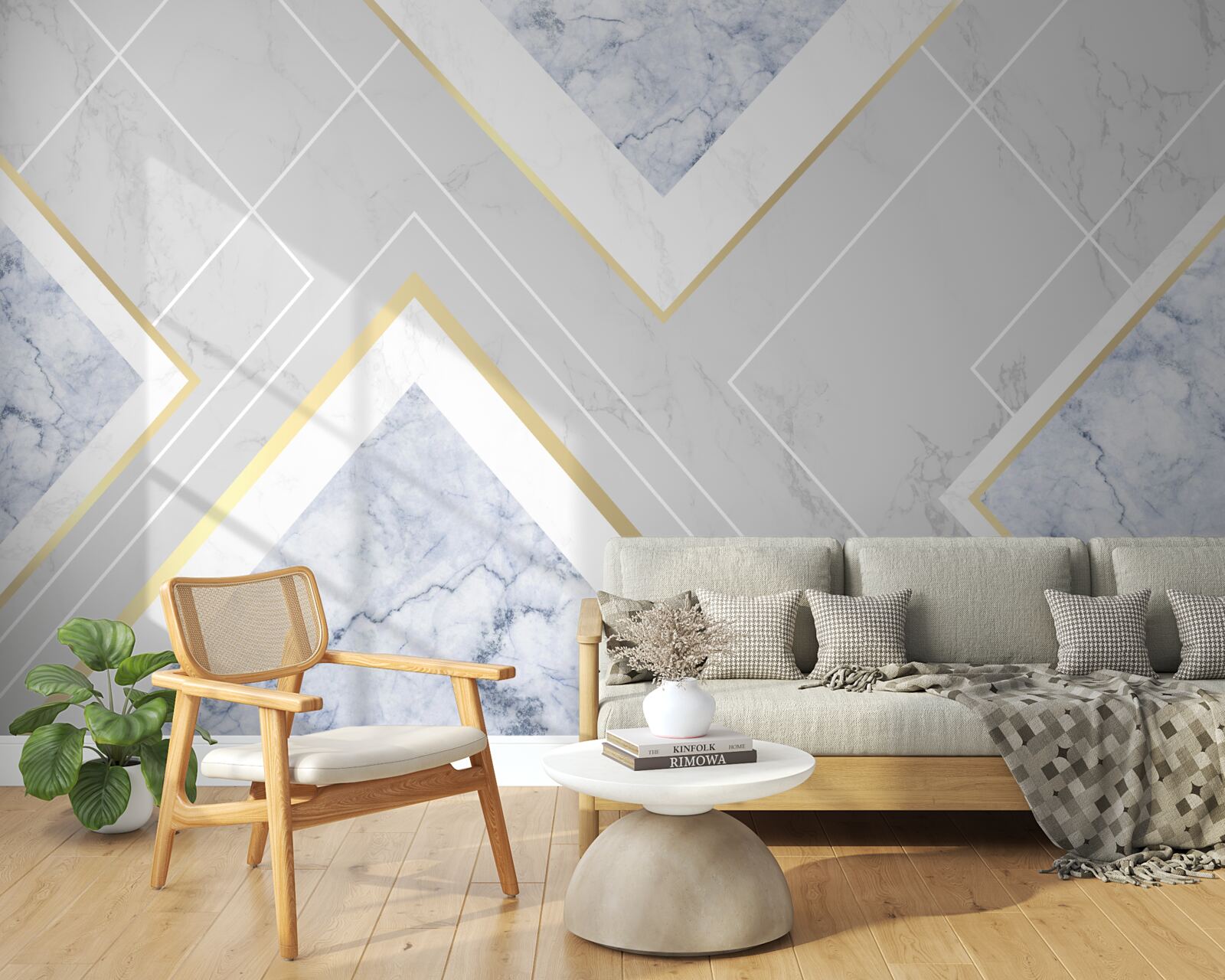 Fototapeta geometricky správne vzory na mramorovom povrchu