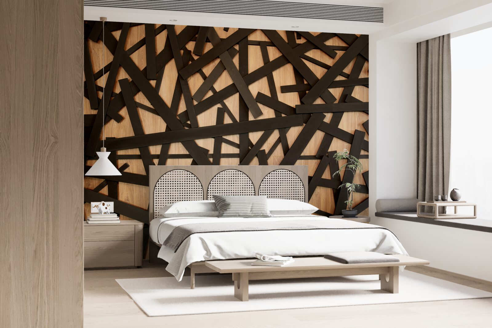 Fototapeta rovné konáre na kmeni