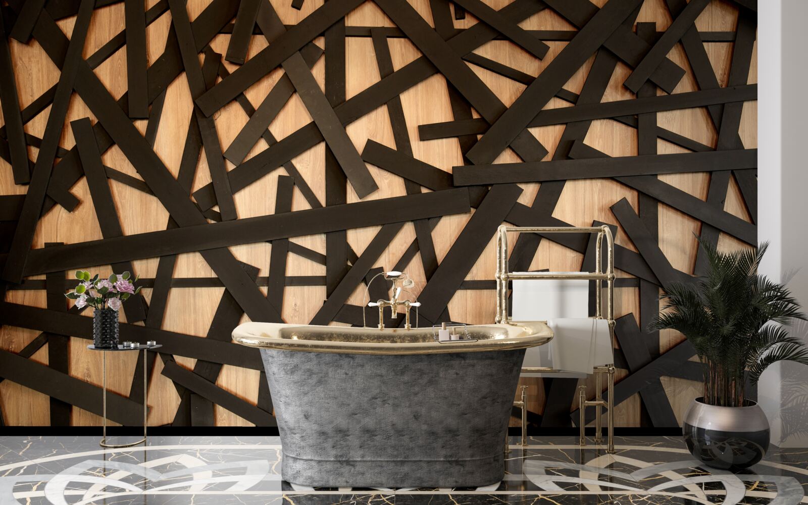 Fototapeta rovné konáre na kmeni