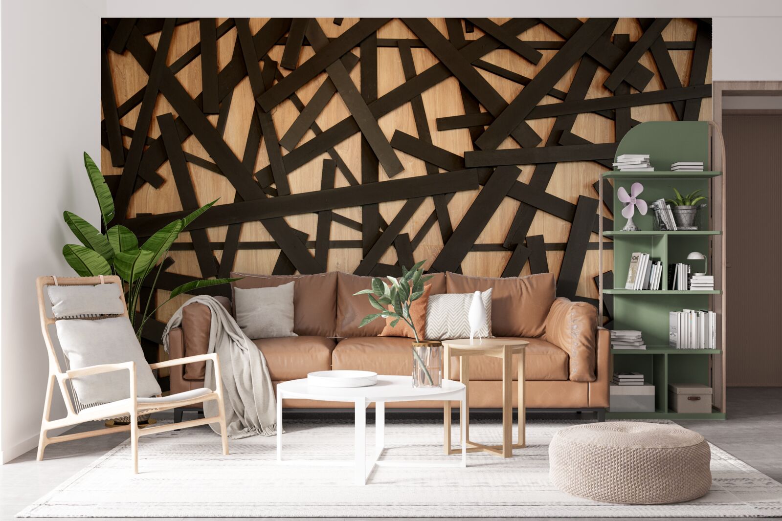 Fototapeta rovné konáre na kmeni