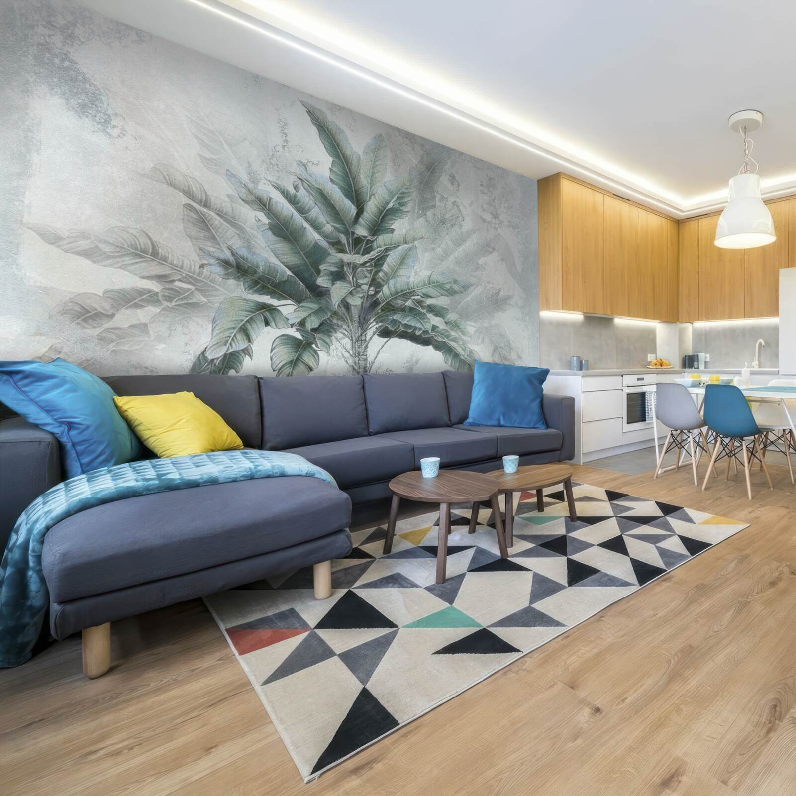 Fototapeta v hmle je ukrytá obrovská palma