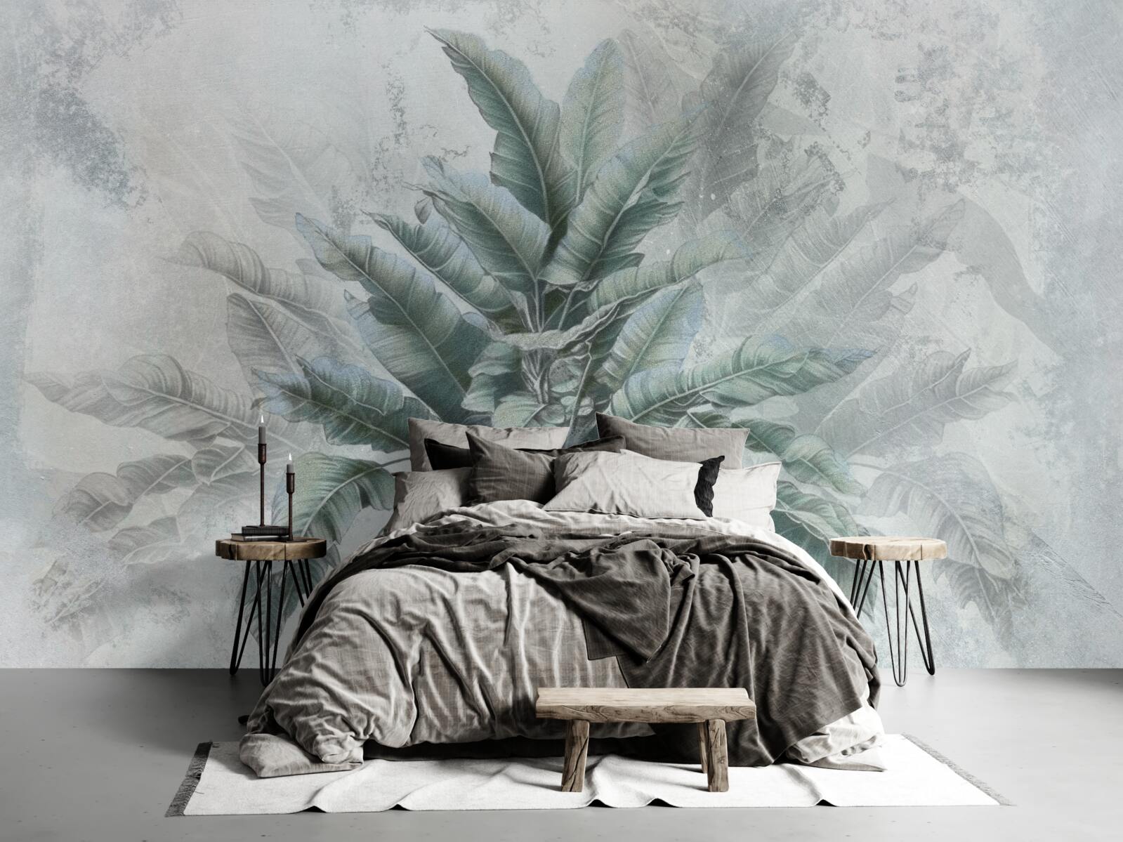 Fototapeta v hmle je ukrytá obrovská palma