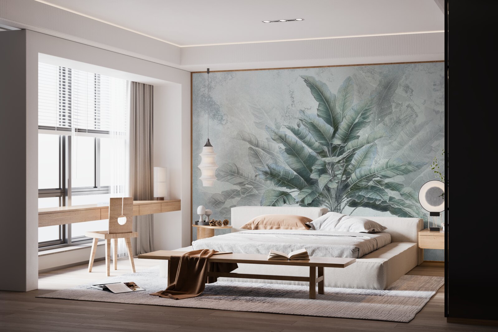 Fototapeta v hmle je ukrytá obrovská palma