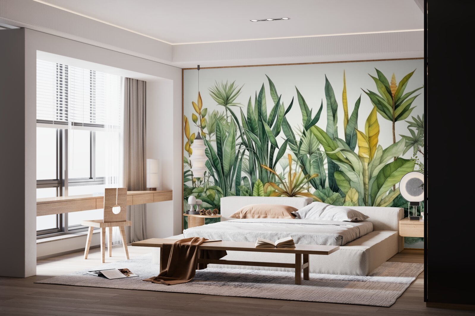 Fototapeta v džungli rastú vysoké palmové kríky