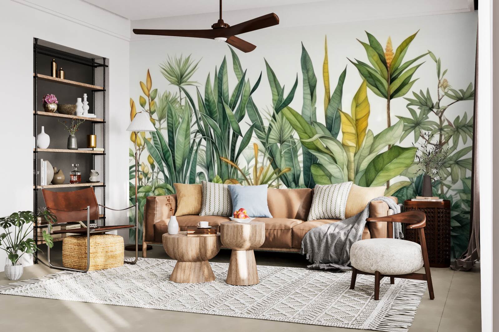 Fototapeta v džungli rastú vysoké palmové kríky