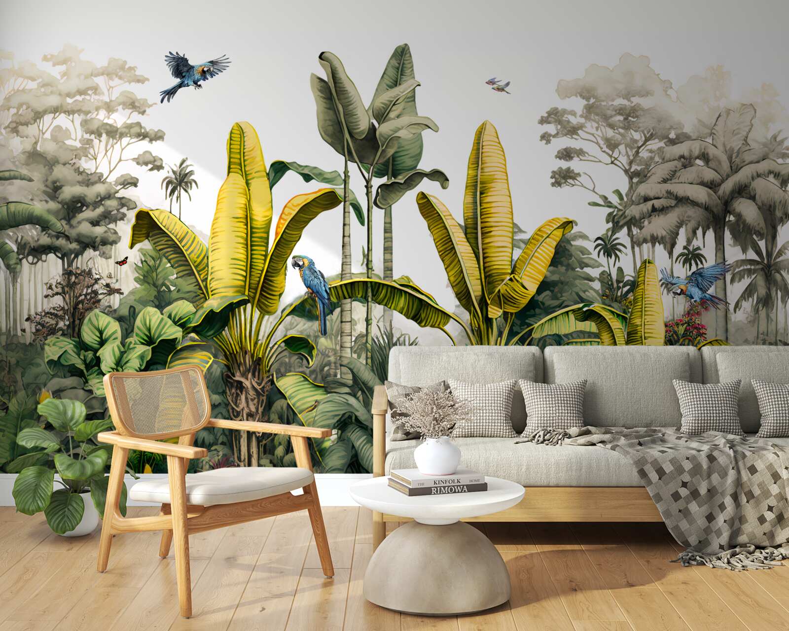 Fototapeta tropické rastliny vrátane vysokých paliem