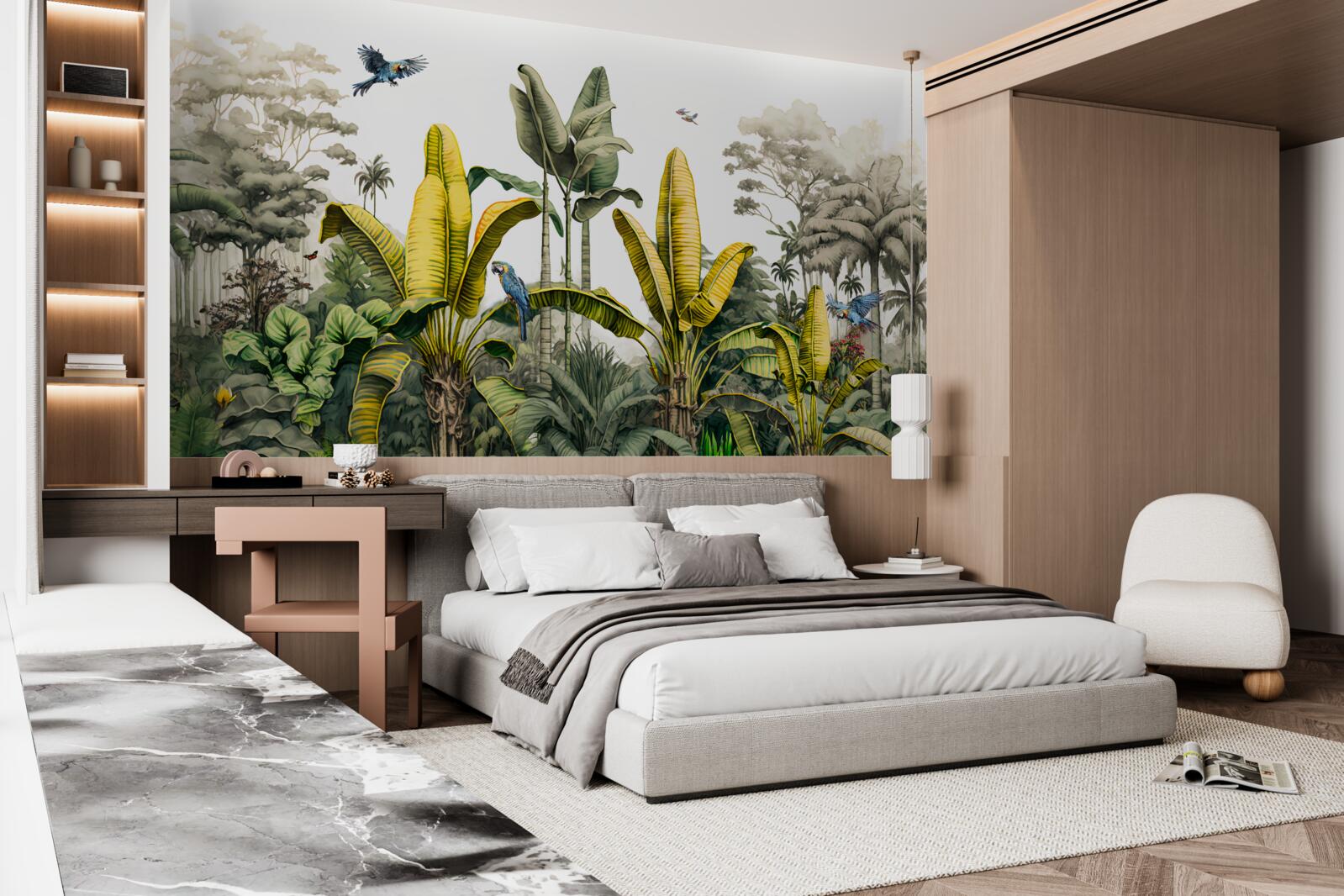 Fototapeta tropické rastliny vrátane vysokých paliem