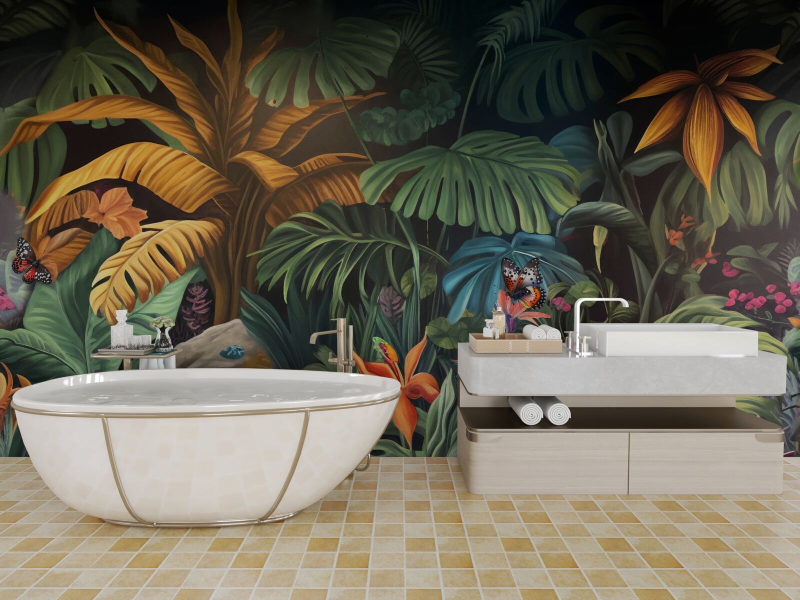 Fototapeta hustá zeleň tropických pralesov