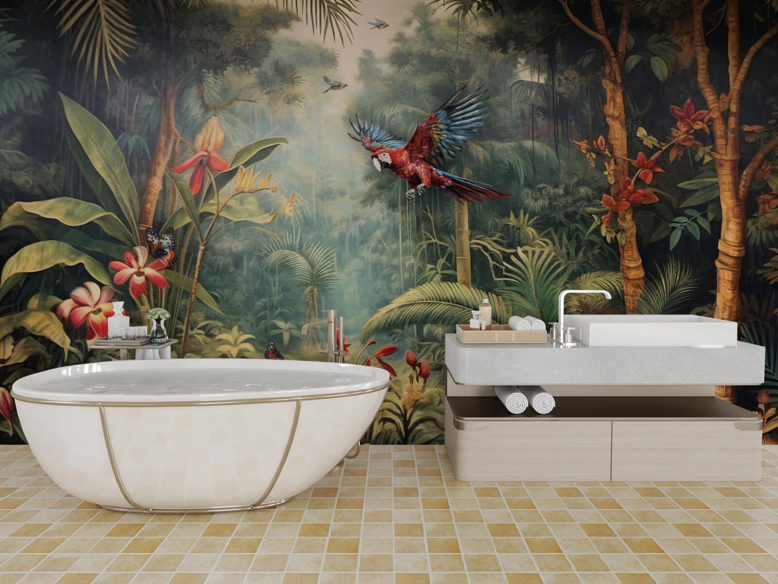 Fototapeta obyvatelia džungle