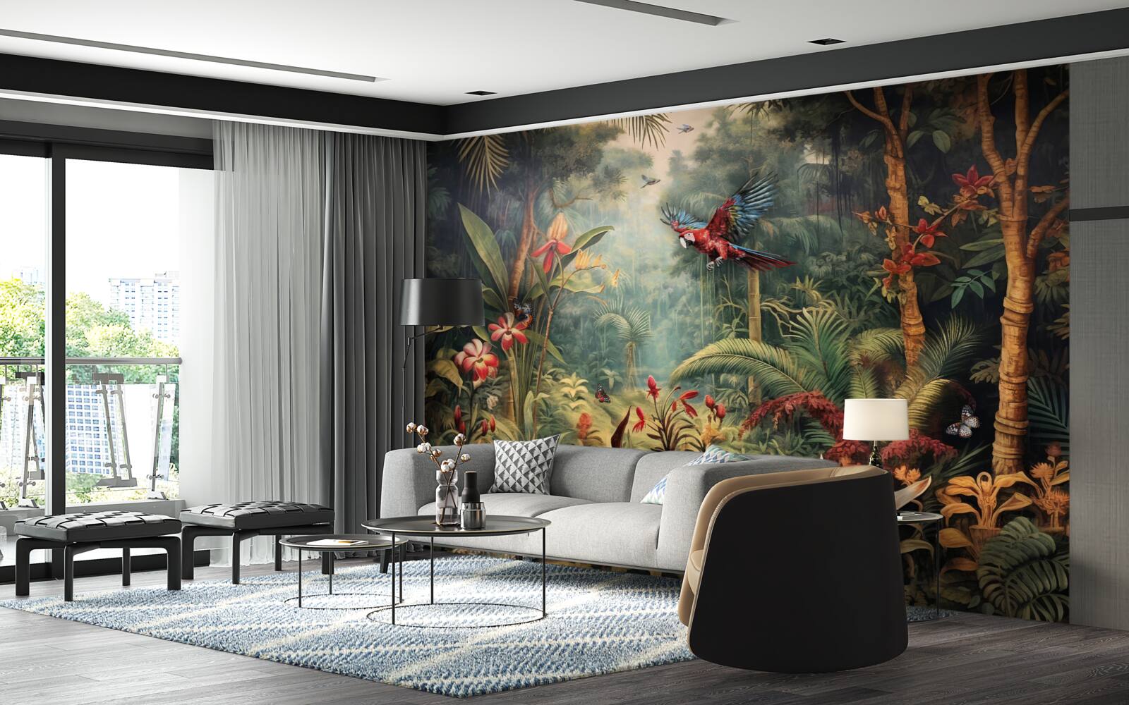 Fototapeta obyvatelia džungle