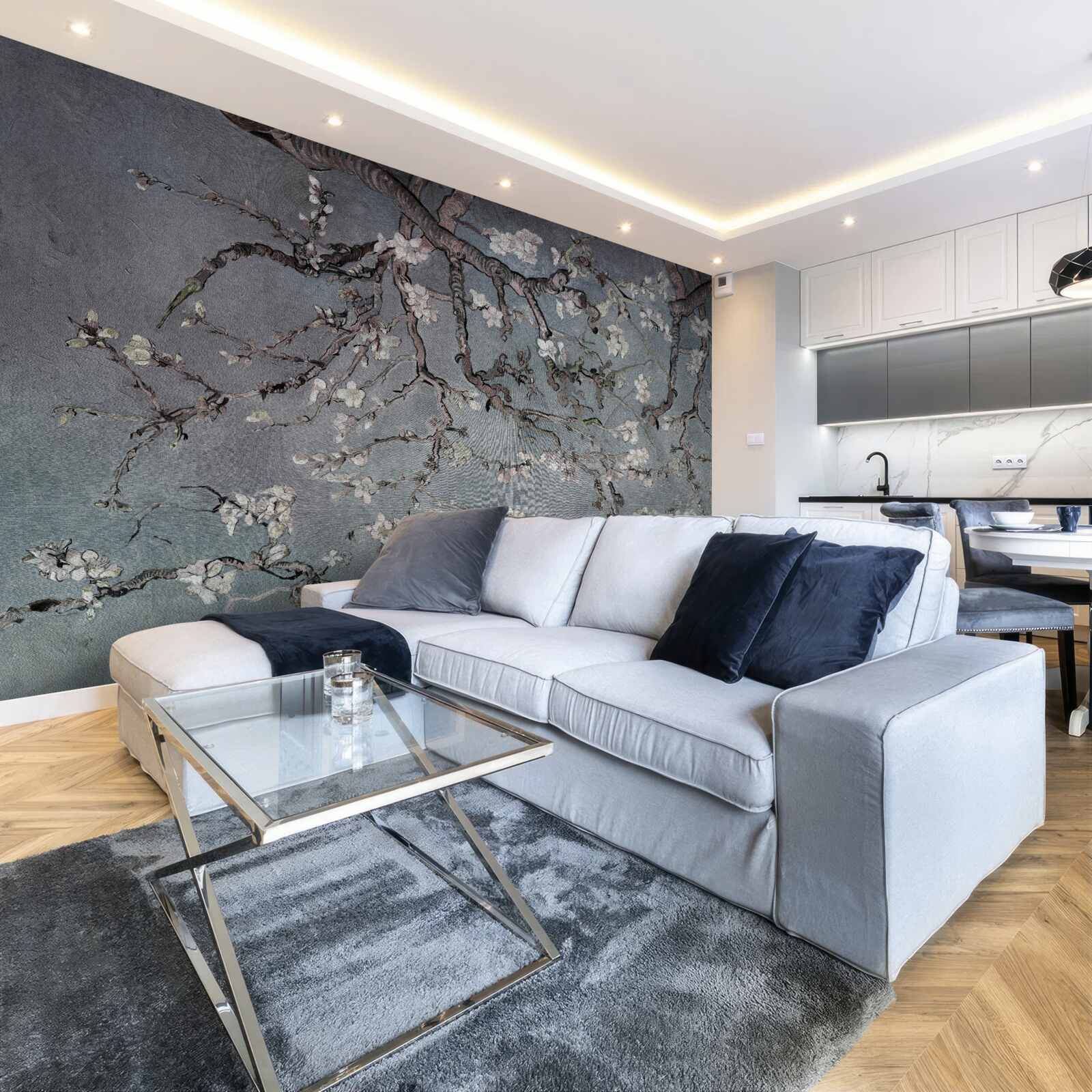 Fototapeta kvitne vetva magnólie