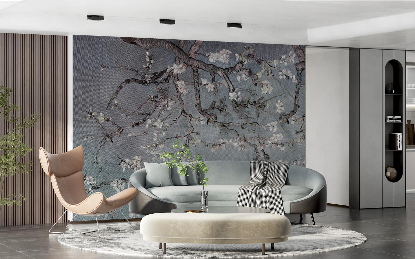 Fototapeta kvitne vetva magnólie