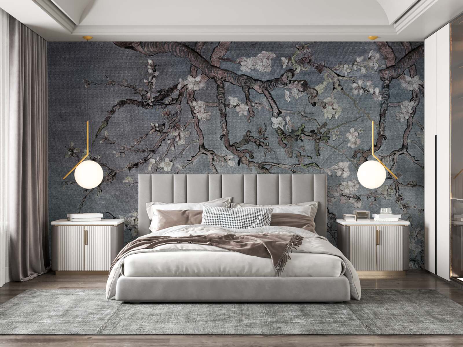 Fototapeta kvitne vetva magnólie