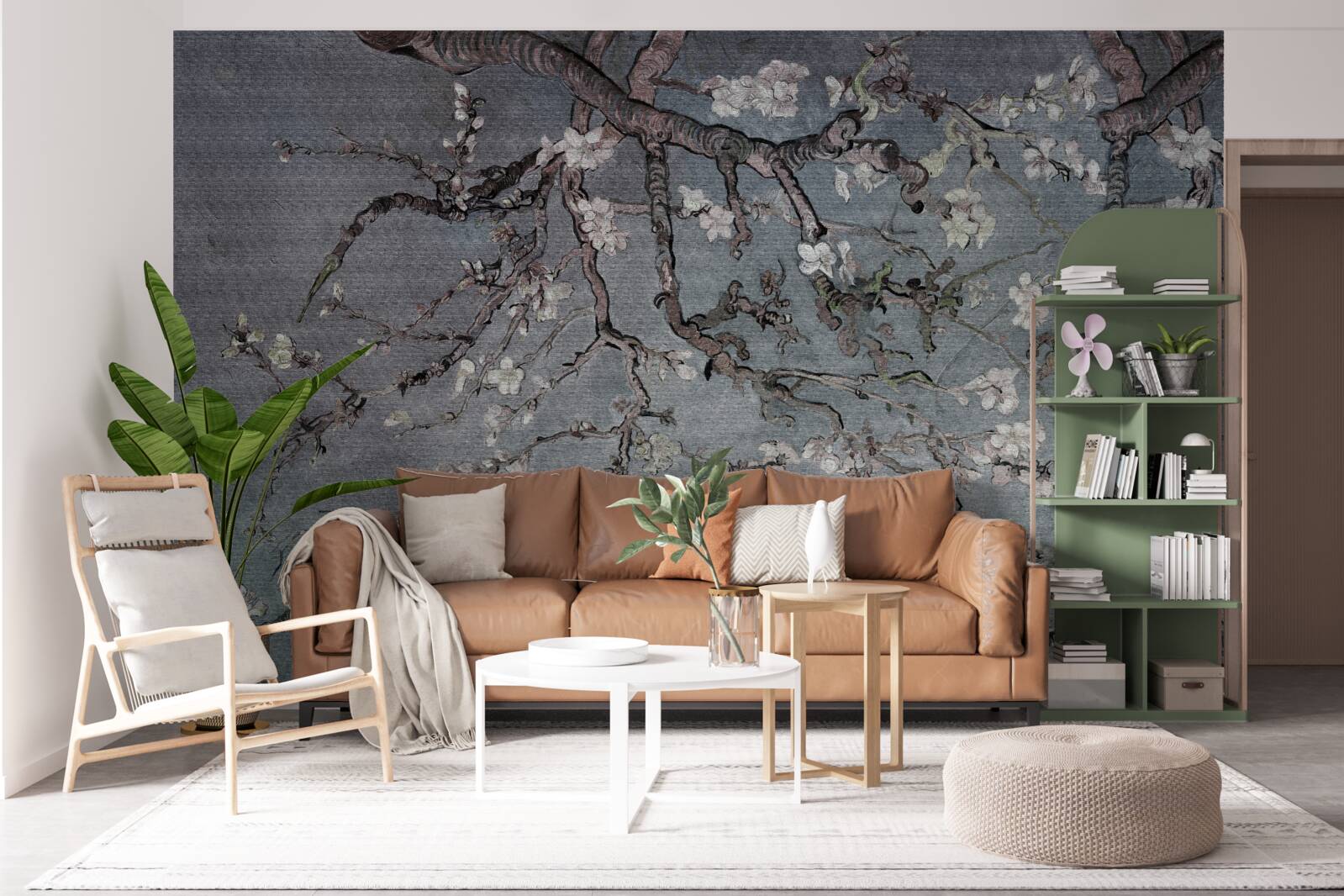 Fototapeta kvitne vetva magnólie