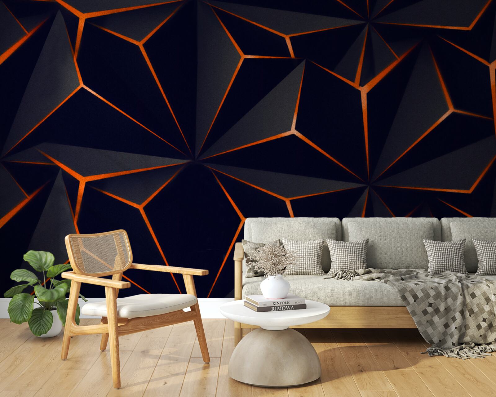 Fototapeta pyramídy sú čierne s červenými okrajmi