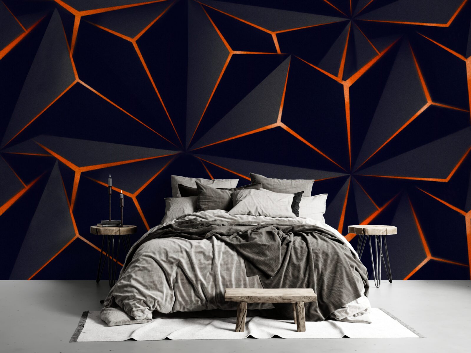 Fototapeta pyramídy sú čierne s červenými okrajmi