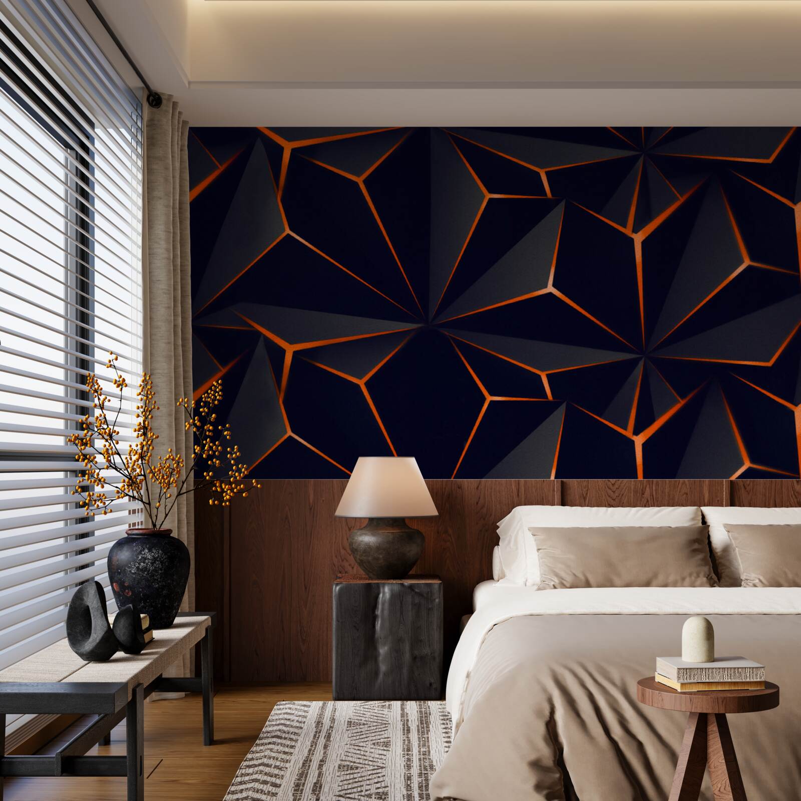 Fototapeta pyramídy sú čierne s červenými okrajmi