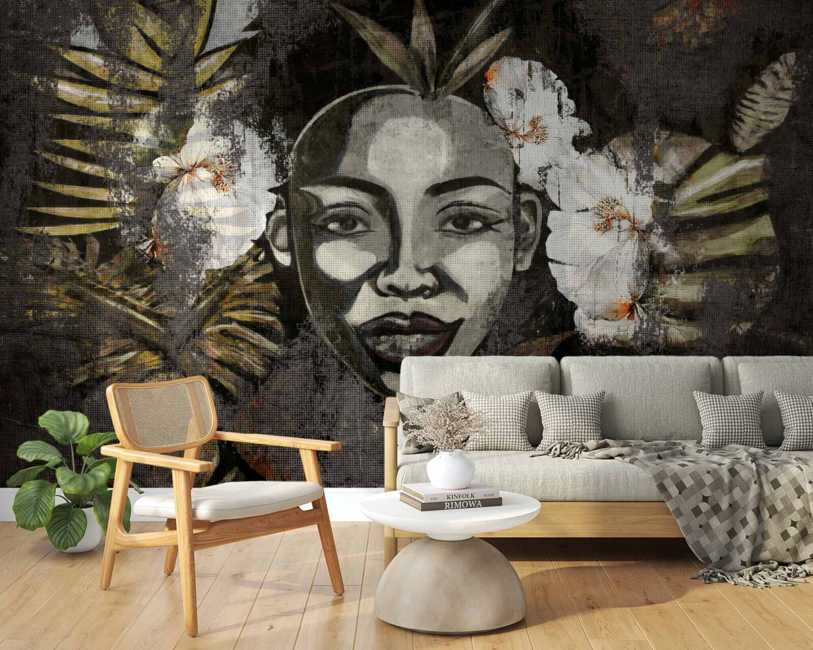 Fototapeta Africká žena v tropickom lese