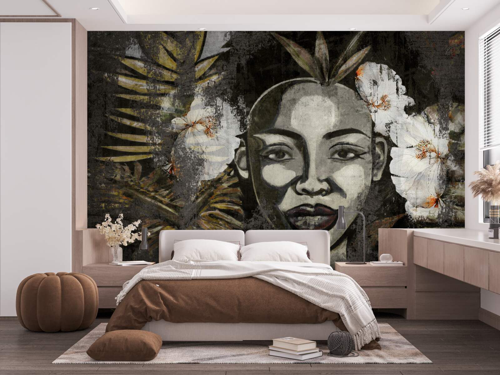 Fototapeta Africká žena v tropickom lese