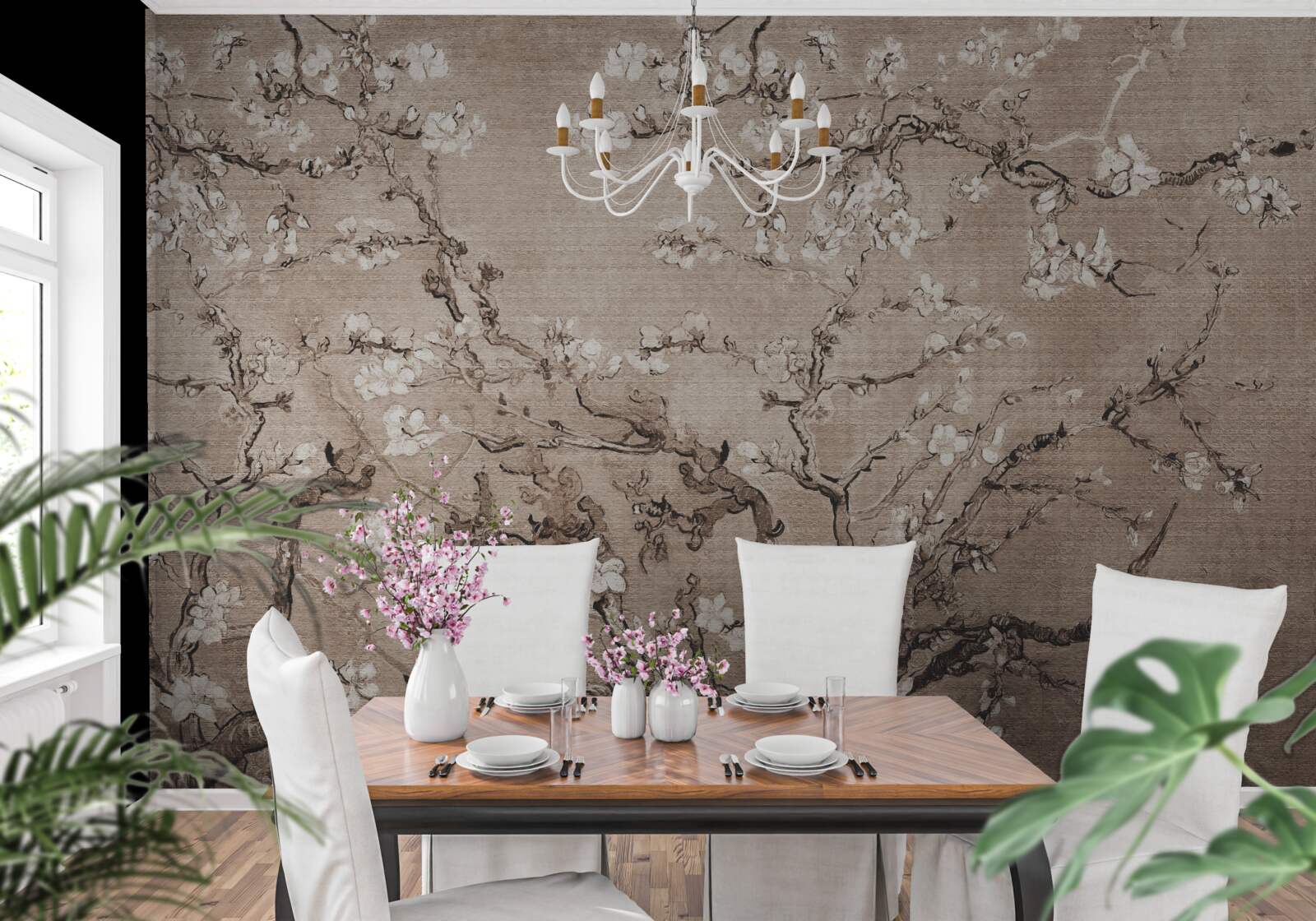 Fototapeta kvitnúca japonská čerešňa