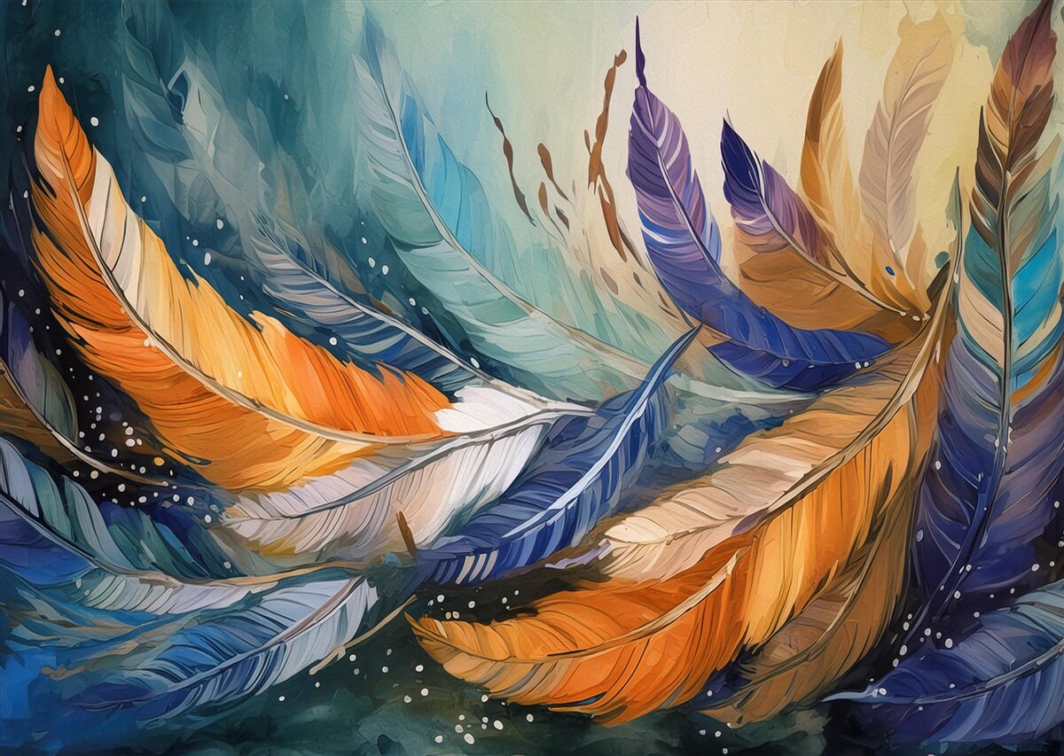 Fototapeta svetlé jesenné lístie tancuje vo vetre