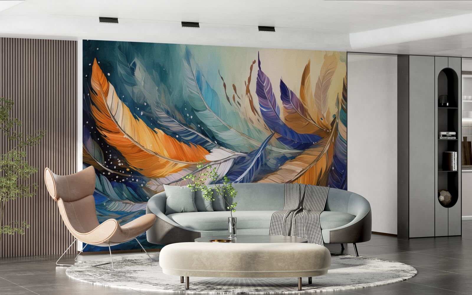 Fototapeta svetlé jesenné lístie tancuje vo vetre