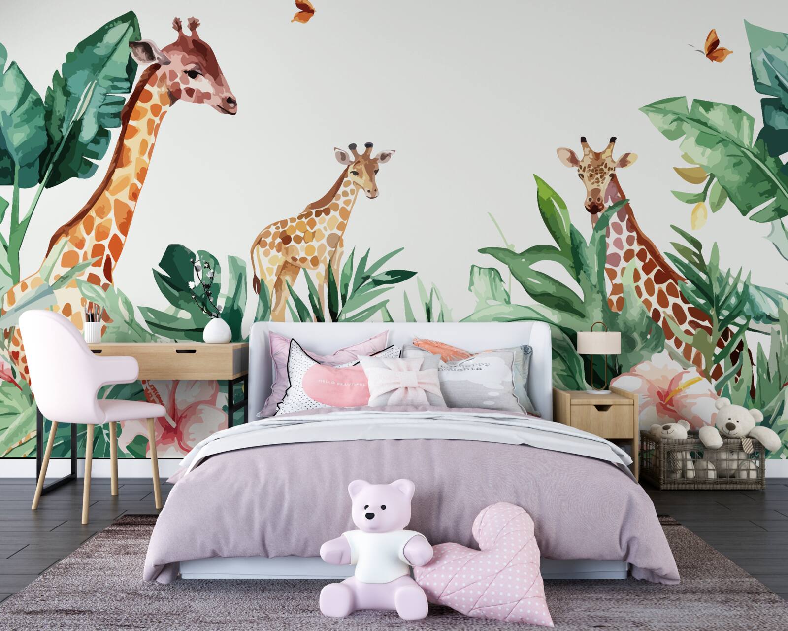 Fototapeta V džungli sa prechádza žirafa