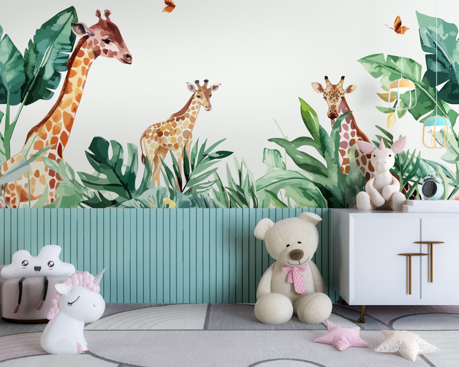 Fototapeta V džungli sa prechádza žirafa