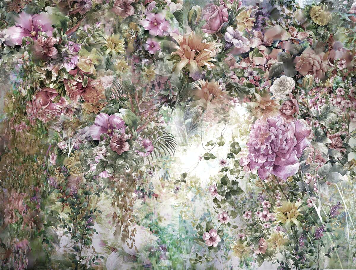 Fototapeta hustá zeleň v záhrade