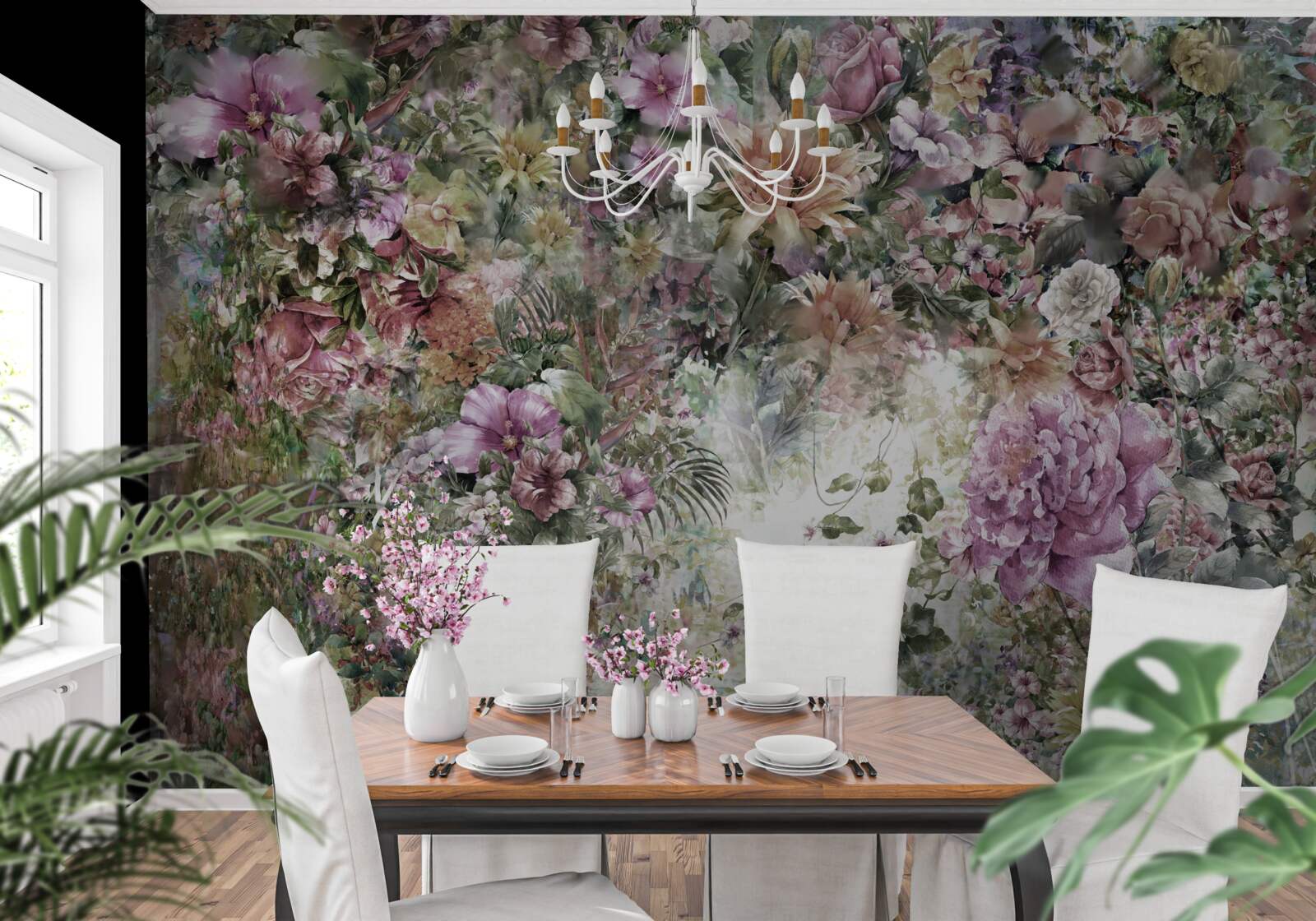 Fototapeta hustá zeleň v záhrade