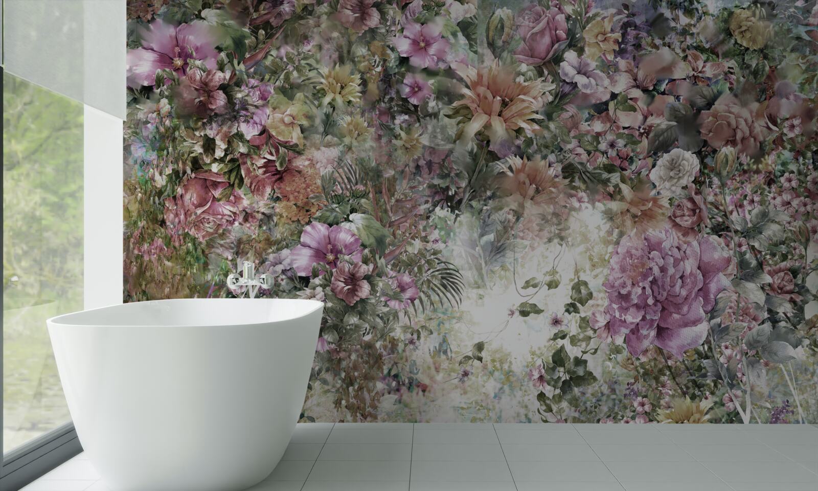 Fototapeta hustá zeleň v záhrade