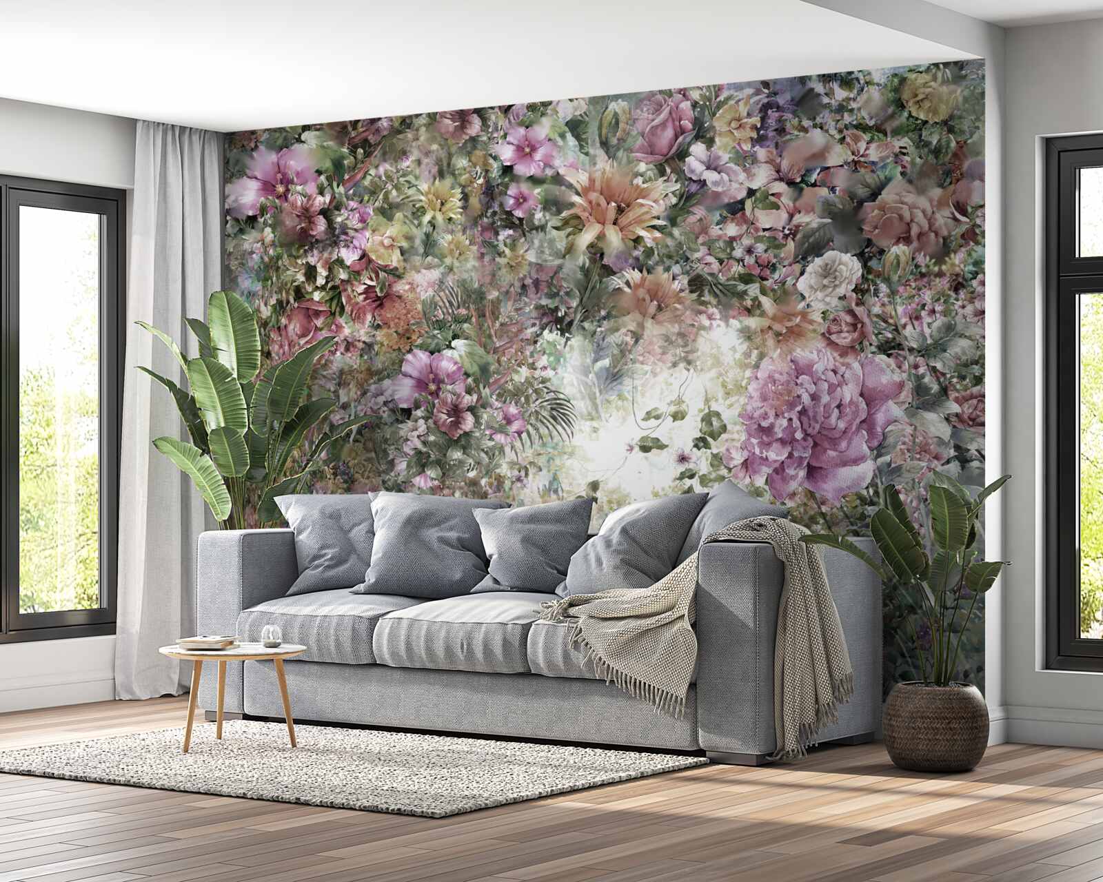 Fototapeta hustá zeleň v záhrade