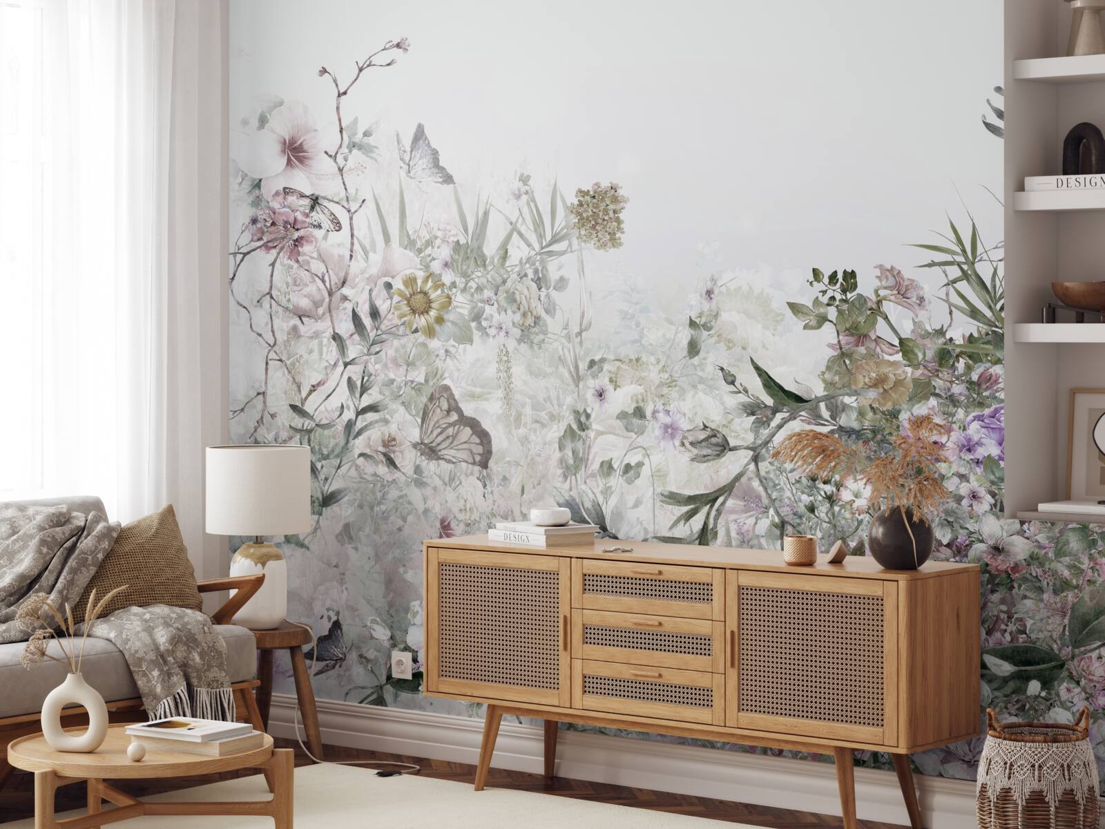 Fototapeta letná záhrada pri dome